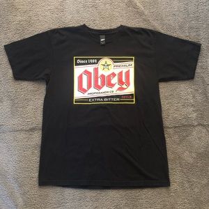Obey Black T-Shirt Men’s Large